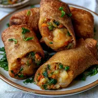 Crispy Air Fryer Shrimp Rolls