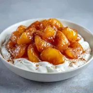 Baked Peaches with Yogurt for 3 Servings
