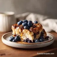 Blueberry French Toast Casserole Recipe: Overnight Bake