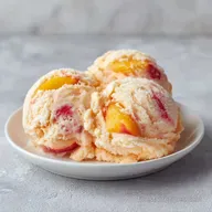 Bourbon Peach Ice Cream in 35 Minutes