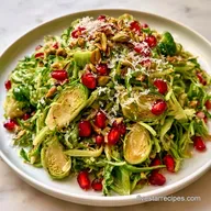 Brussels Sprout Pomegranate Salad for 6