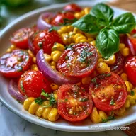 Cherry Tomato and Corn Salad with Basil