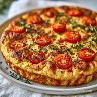 Cherry Tomato Frittata for 4 Servings