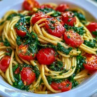 Cherry Tomato and Spinach Pasta in 30 Min