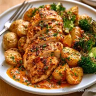 Chicken and Vegetables with Romesco