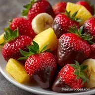 Chocolate Dipped Fruit Board in 30 Min