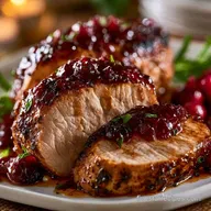 Cranberry BBQ Air Fryer Tenderloin for 4