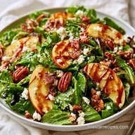 Fall Salad Apple Goat Cheese with Balsamic Glaze