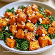 Roasted Fall Salad with Sweet Potato and Goat Cheese