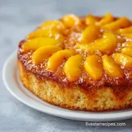 Fresh Peach Cake for 8 Servings