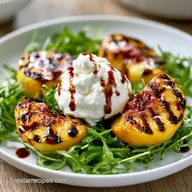 Grilled Peach Salad with Burrata
