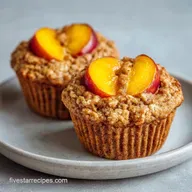 Peach Muffins with Oat Flour: Tender