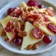 Manchego Almond Board for 4 Servings
