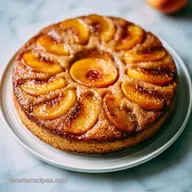 Peach Snack Cake for 10 Slices