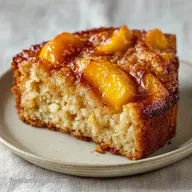 Peach Upside Down Cake for 8 Servings