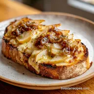 Pear Apple Grilled Cheese with Caramelized Onions