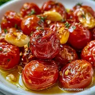 Slow Roasted Cherry Tomatoes with Garlic