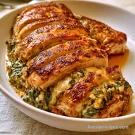 Spinach Feta Stuffed Chicken for 4