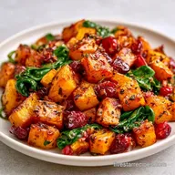 Spinach Squash Salad for 6 Servings