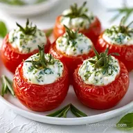 Stuffed Cherry Tomatoes Recipe with Feta