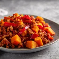 Turkey Sweet Potato Chili for 6 Servings: Velvety Texture