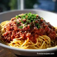 Meat Sauce Recipe: Slow-Cooked for 8 Servings