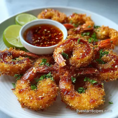 Crispy Coconut Shrimp Air Fryer Recipe for 4 Servings