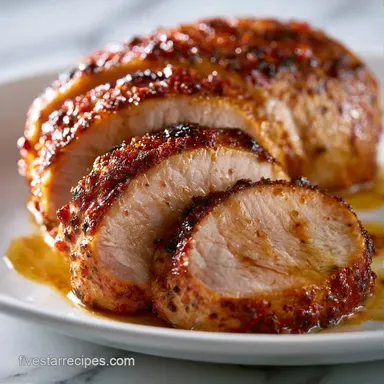 Air Fryer Tenderloin for 4 Servings Recipe Card