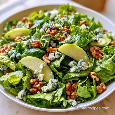 Apple Blue Cheese Salad in 15 Minutes Recipe Card