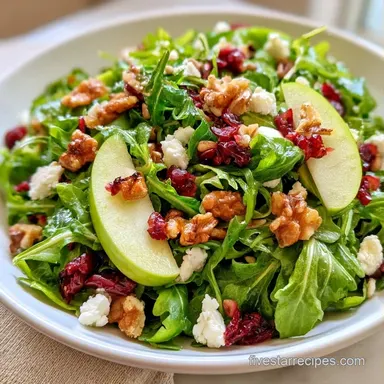 Apple Goat Cheese Salad in 15 Minutes Recipe Card