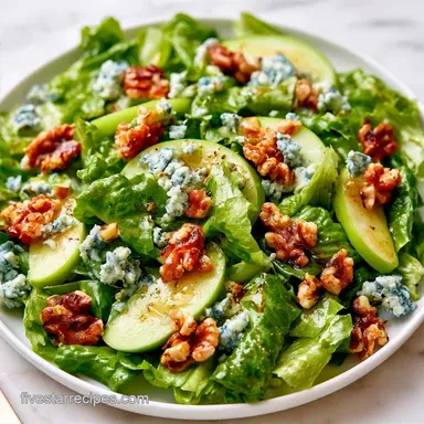 Apple Walnut Blue Cheese Salad for 4