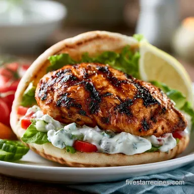 Chicken Gyros with Greek Yogurt Recipe Card