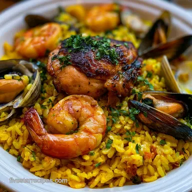 Spanish Paella with Socarrat