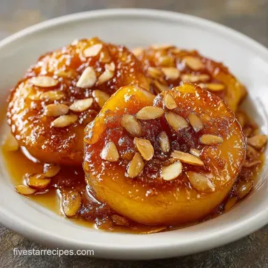 Baked Peaches with Honey in 45 Minutes Recipe Card