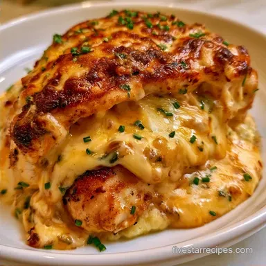 Baked Potato Stuffed Chicken for 4
