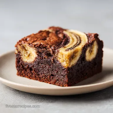 Banana Bread Brownies 2 in 55 Minutes Recipe Card