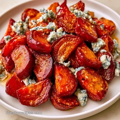 Beet Blue Cheese Salad for 4 Servings Recipe Card