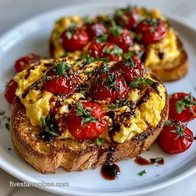 Tomato Egg Toast in 15 Minutes Recipe Card