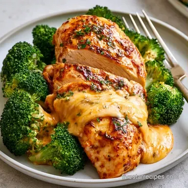 Stuffed Chicken Breast in 45 Minutes Recipe Card