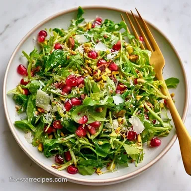 Brussels Sprout Pomegranate Salad for 6 Recipe Card