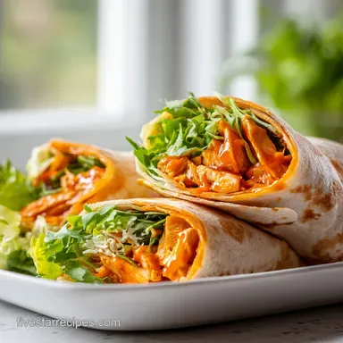 Buffalo Chicken Wraps in 20 Minutes