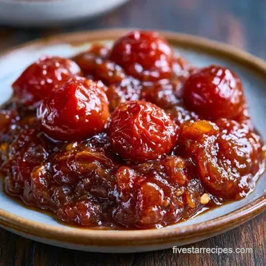 Cherry Tomato Chutney in 45 Minutes Recipe Card