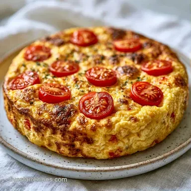 Cherry Tomato Frittata for 4 Servings Recipe Card