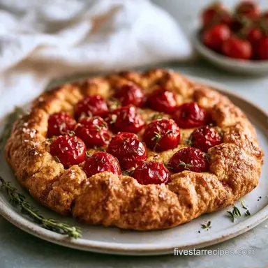 Cherry Tomato Galette for 6 Servings Recipe Card