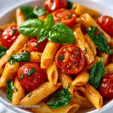 Cherry Tomato Pasta Sauce in 20 Minutes Recipe Card