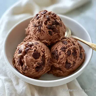 Chocolate Cookie Dough Ice Cream in 45 Min Recipe Card