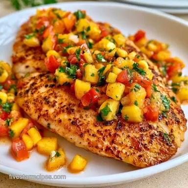 Citrus Tilapia Fruit Salsa in 28 Minutes