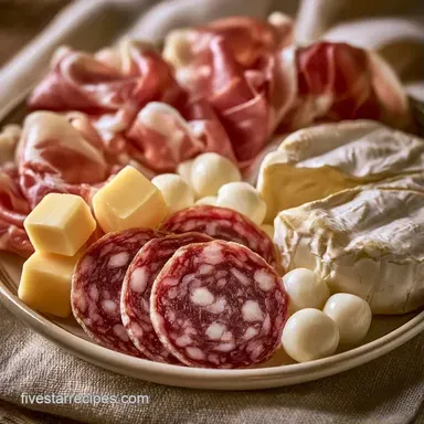 Classic Meat and Cracker Platter for 4 Recipe Card