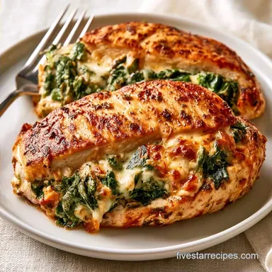 Cottage Cheese Spinach Chicken for 6