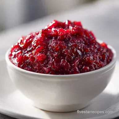 Cranberry Relish Ocean Spray Recipe in 1 Hour 10 Minutes Recipe Card